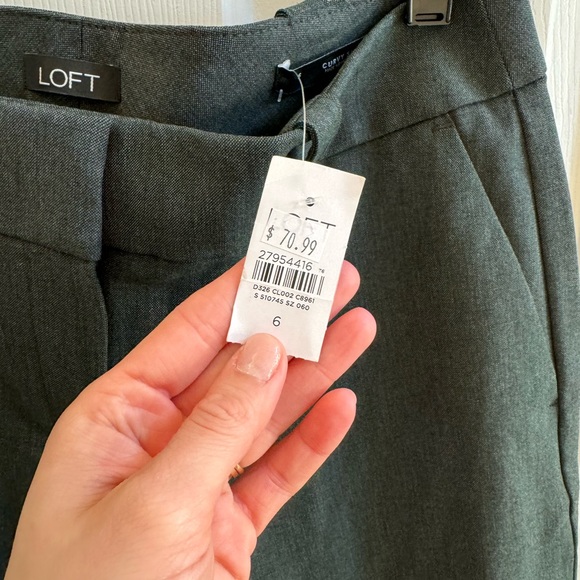 Loft Green Curvy Slim Pants - Picture 5 of 5